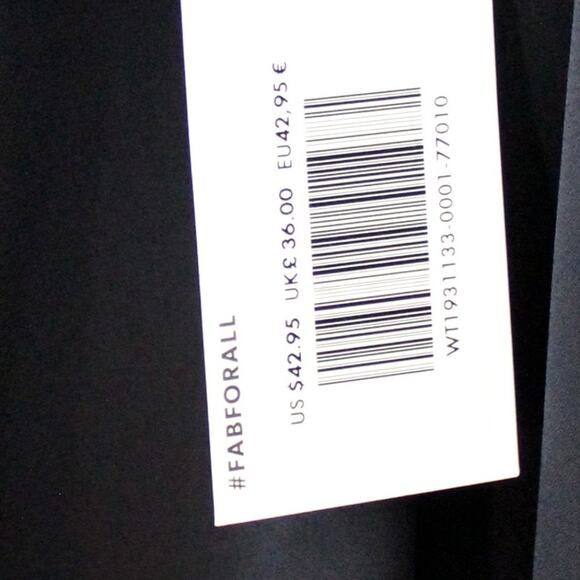 JustFab Black Blouse with Floral Lace Detail Size 1X NWT - Picture 5 of 11